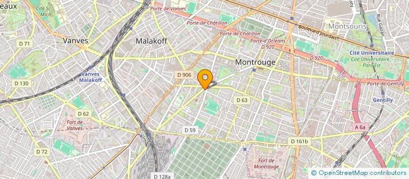 localisation de l'entreprise ATTIRANCE à MONTROUGE