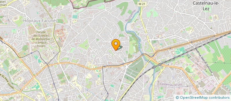 localisation de l'entreprise ATTIS INTERNATIONAL à MONTPELLIER