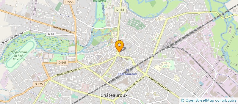 localisation de l'entreprise ATTITUDE 360 à CHATEAUROUX