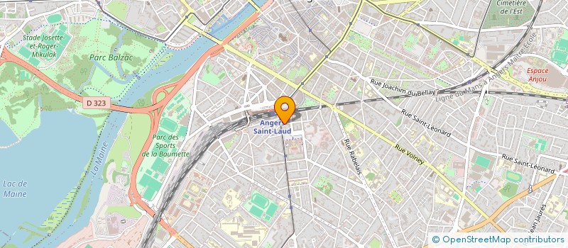 localisation de l'entreprise ATTITUDE à ANGERS