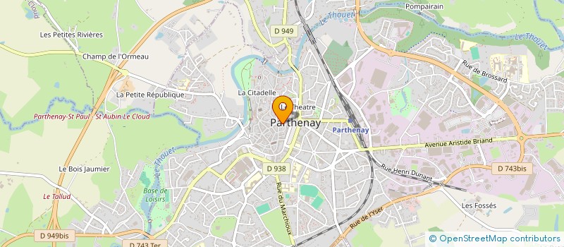 localisation de l'entreprise ATTITUDE  PARTHENAY