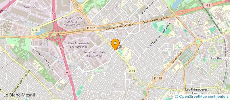 localisation de l'entreprise ATTITUDE + à AULNAY-SOUS-BOIS