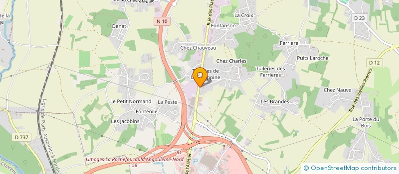 localisation de l'entreprise ATTITUDE AUTO à CHAMPNIERS