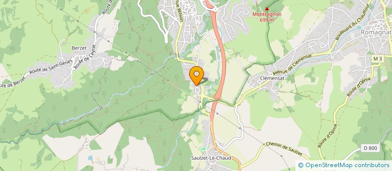 localisation de l'entreprise ATTITUDE CREA'DANSE  CEYRAT