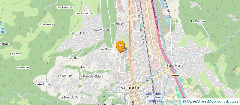 localisation de l'entreprise ATTITUDE DANSE STUDIO  SALLANCHES