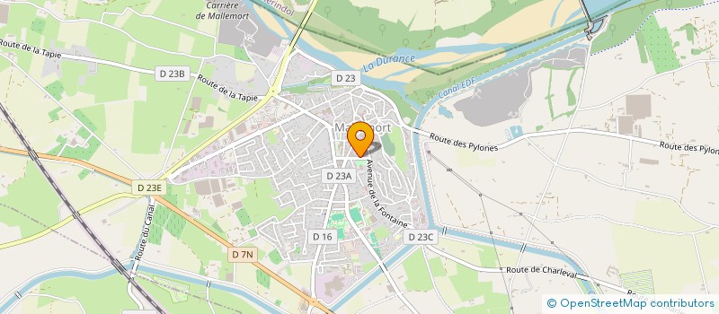 localisation de l'entreprise ATTITUDE ECOLE DE DANSE  MALLEMORT