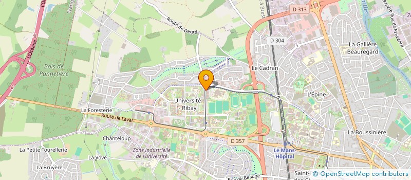 localisation de l'entreprise ATTITUDE FORMATION  LE MANS