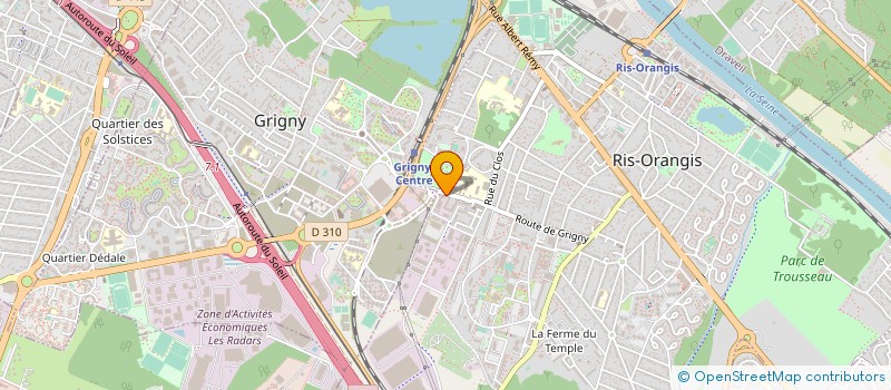 localisation de l'entreprise ATTITUDE GESTION à RIS-ORANGIS