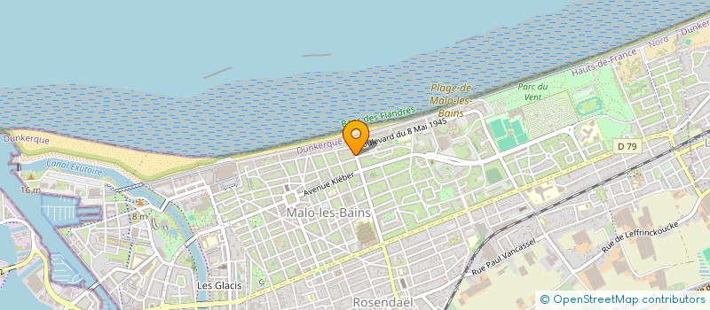 localisation de l'entreprise ATTITUDE GLISSE.COM à DUNKERQUE