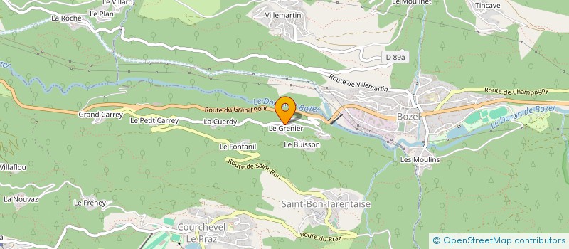 localisation de l'entreprise ATTITUDE INTERIEURE à COURCHEVEL