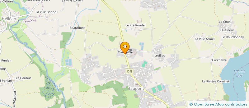 localisation de l'entreprise ATTITUDE POINTES  PLOERMEL