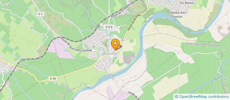 localisation de l'entreprise ATTITUDE SPORT  BROUILLA