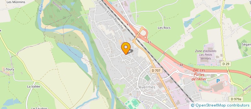 localisation de l'entreprise ATTITUDE YOGA AVERMES  AVERMES