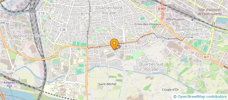 localisation de l'entreprise ATTITUDES CONCEPTS  AVIGNON