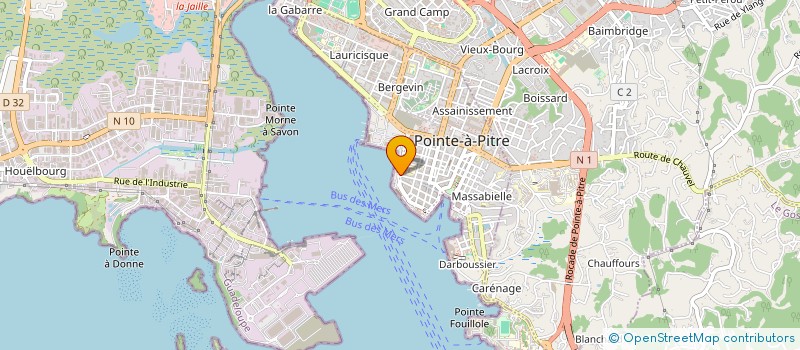 localisation de l'entreprise ATTITUDES MEDIATION à POINTE-A-PITRE
