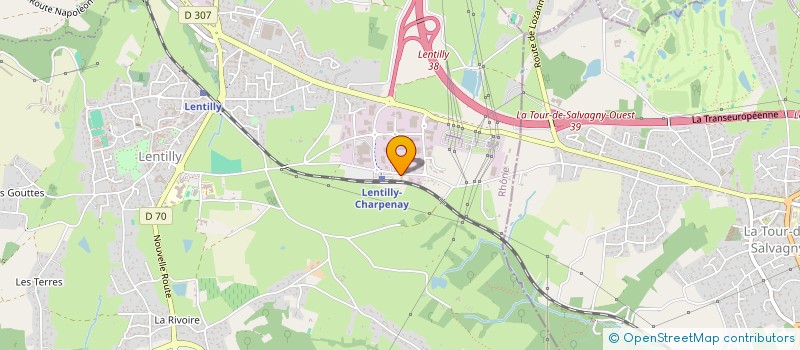 localisation de l'entreprise ATTIVA  LENTILLY