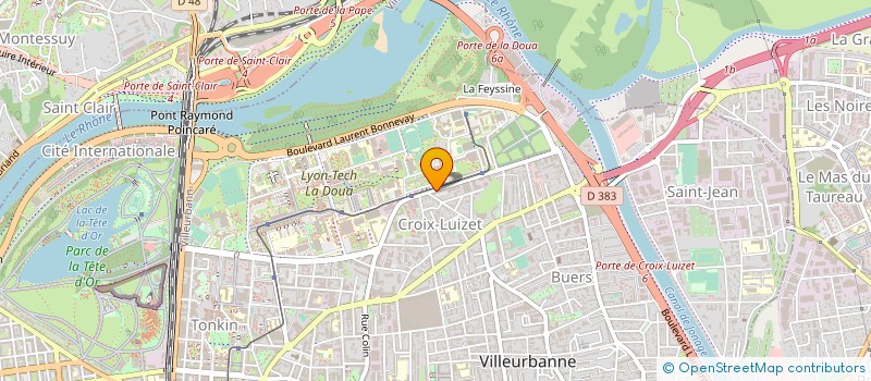 localisation de l'entreprise ATTOM à VILLEURBANNE
