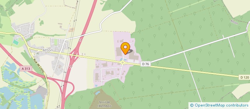 localisation de l'entreprise ATTON NORD  ATTON