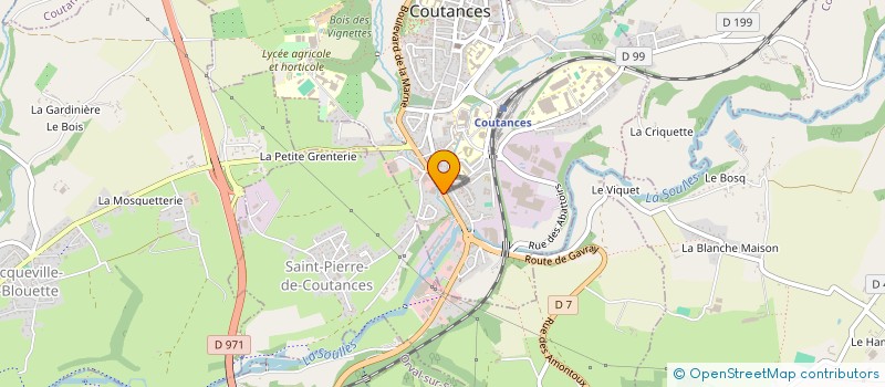 localisation de l'entreprise ATTOUCHE  COUTANCES