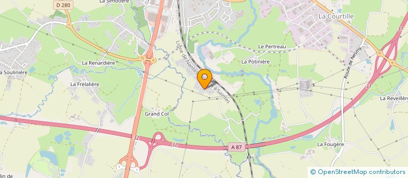 localisation de l'entreprise ATTP BETON  LA ROCHE-SUR-YON