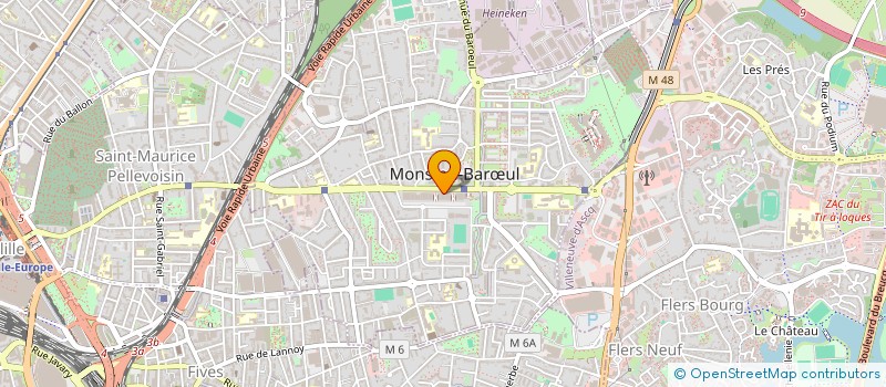 localisation de l'entreprise ATTRACT AFRIC'ART à MONS-EN-BARŒUL