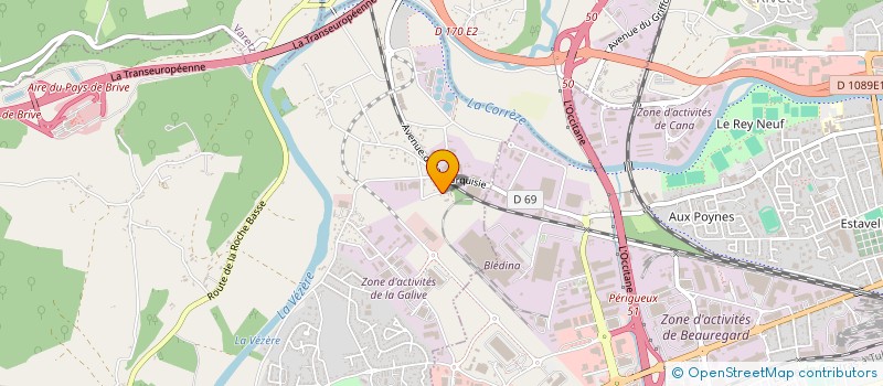 localisation de l'entreprise ATTRACTION  BRIVE-LA-GAILLARDE