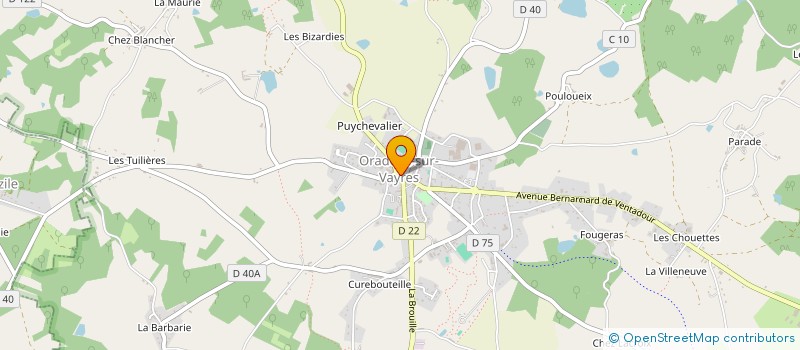 localisation de l'entreprise ATTRACTION  ORADOUR-SUR-VAYRES