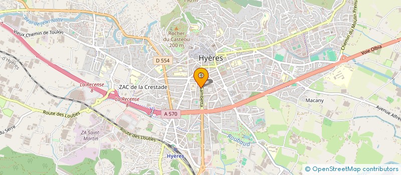 localisation de l'entreprise ATTRACTION IMMOBILIERE à HYERES