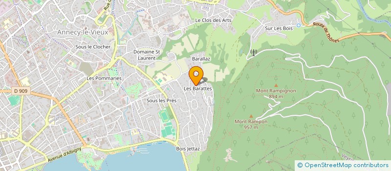 localisation de l'entreprise ATTRACTIONS  ANNECY