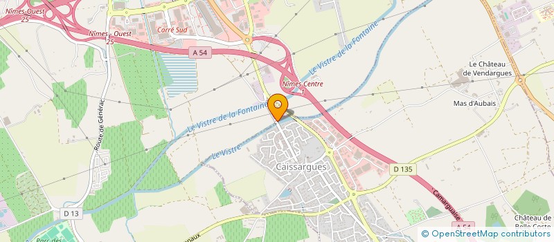 localisation de l'entreprise ATTRACTIVE EXPRESS  CAISSARGUES