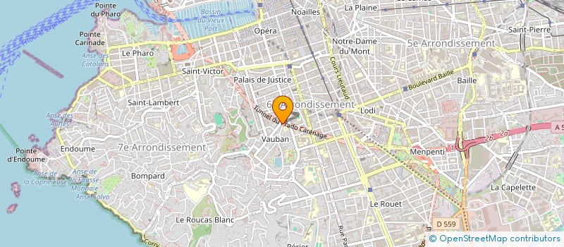 localisation de l'entreprise ATTRAPE-COEUR à MARSEILLE