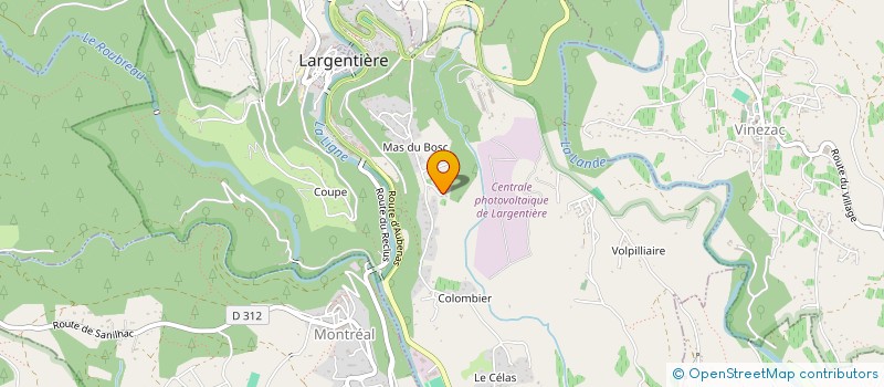 localisation de l'entreprise ATTRAPE TES REVES - ATR à LARGENTIERE