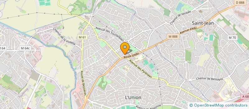 localisation de l'entreprise ATTRIA à L'UNION