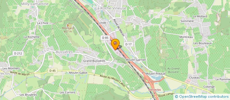 localisation de l'entreprise ATTRIBUT  LA ROCHE-VINEUSE