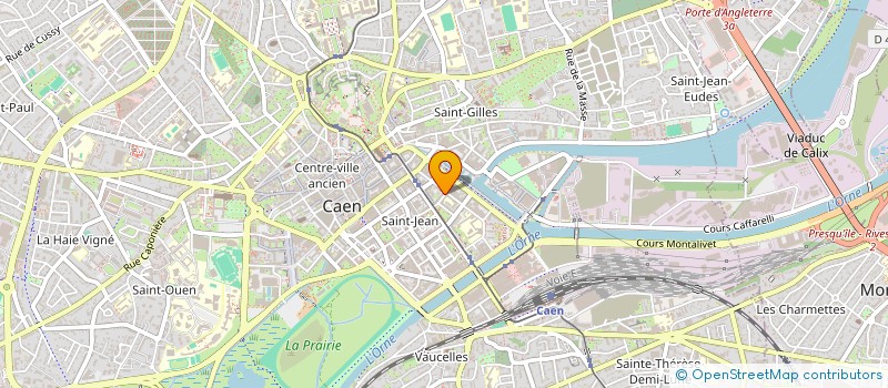 localisation de l'entreprise ATTRIBUT COMMUNICATION ET DEVELOPPEMENT à CAEN