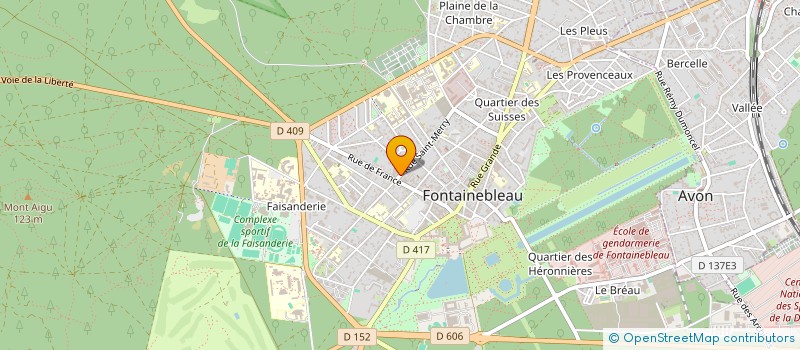 localisation de l'entreprise ATTRIBUT CONSEILS à FONTAINEBLEAU