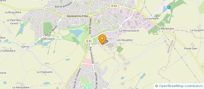 localisation de l'entreprise ATTRIBUTIONS DE MARCHES COM  SEVREMOINE