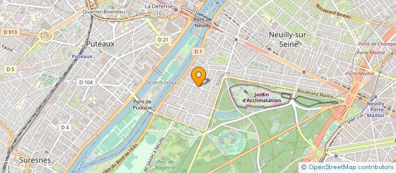 localisation de l'entreprise ATUAUDIO à NEUILLY-SUR-SEINE