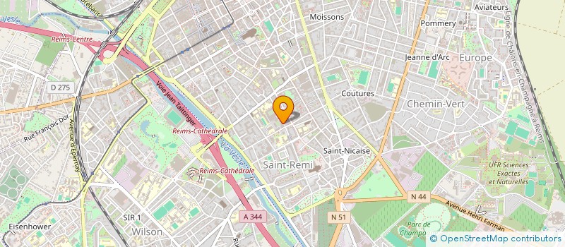 localisation de l'entreprise ATUNES  REIMS