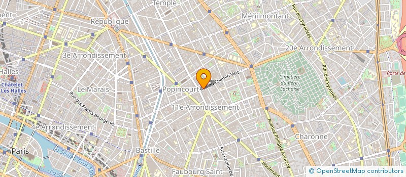 localisation de l'entreprise ATUO (ARRACHE TOI UN OEIL)  PARIS