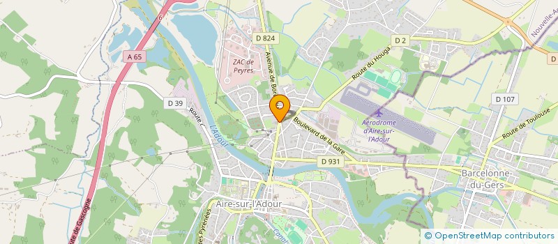 localisation de l'entreprise ATUR AMBULANCE  AIRE-SUR-L ADOUR