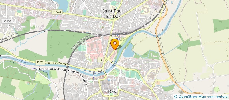 localisation de l'entreprise ATURA S A à DAX
