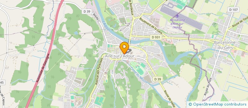 localisation de l'entreprise ATURAGEO  AIRE-SUR-L'ADOUR