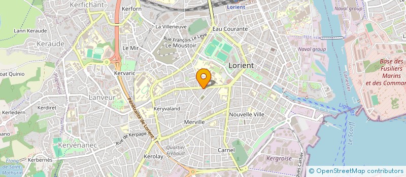 localisation de l'entreprise ATV à LORIENT