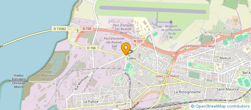 localisation de l'entreprise ATV  LA ROCHELLE