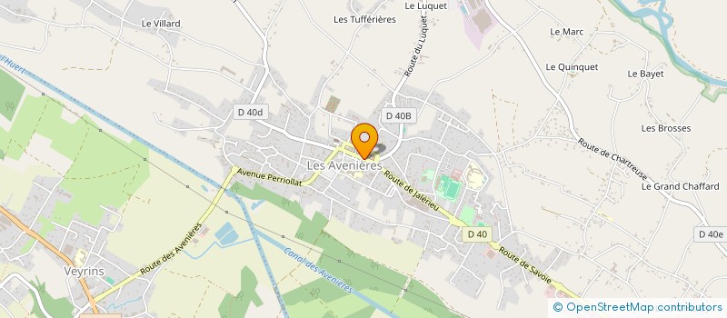 localisation de l'entreprise ATV LES AVENIERES  LES AVENIERES VEYRINS-THUELLIN