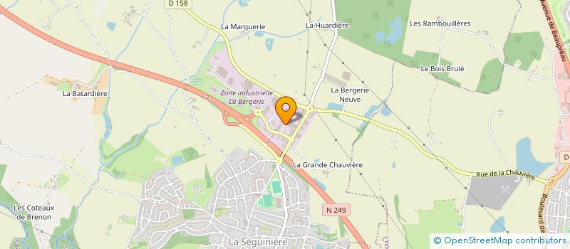 localisation de l'entreprise ATV LIVE  LA SEGUINIERE