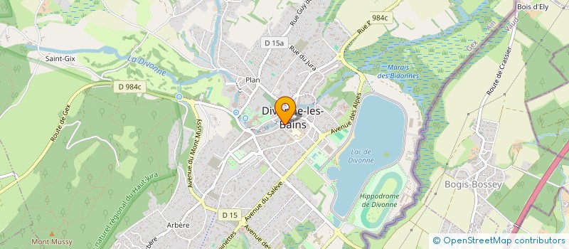 localisation de l'entreprise ATVM à DIVONNE-LES-BAINS