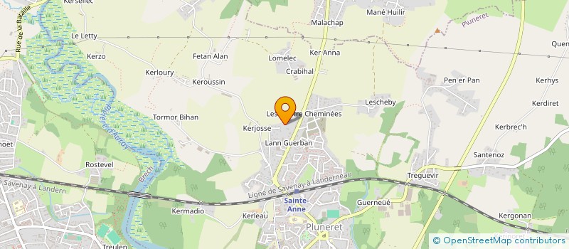 localisation de l'entreprise ATVM56  PLUNERET