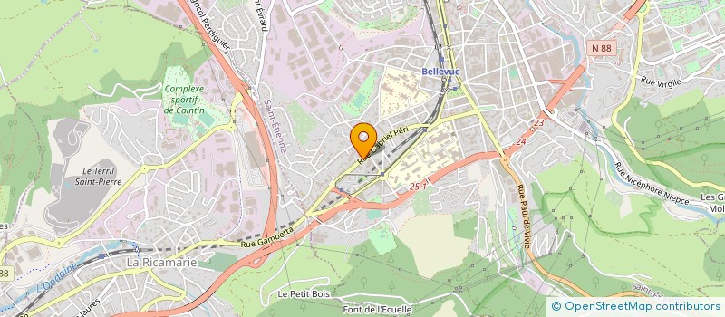 localisation de l'entreprise ATVS à SAINT-ETIENNE